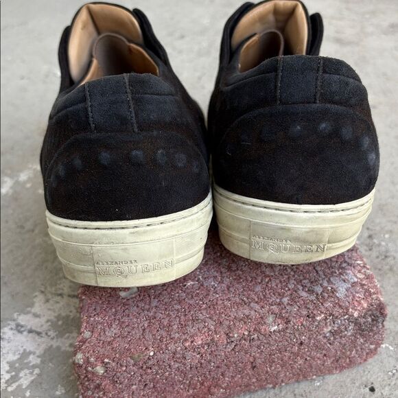 Alexander McQueen, black and brown slip on main image 9